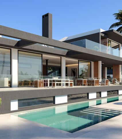 Hochmoderne High-End-Villa, Las Lomas del Marbella Club, Goldene Meile (Projekt)