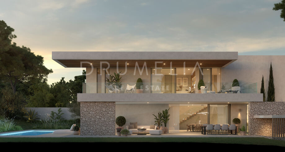 Nouvelle maison contemporaine chic à vendre à Elviria Playa, Marbella Est.