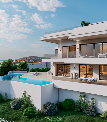 Nueva y lujosa villa moderna con impresionantes vistas panorámicas, La Resina Golf, Estepona