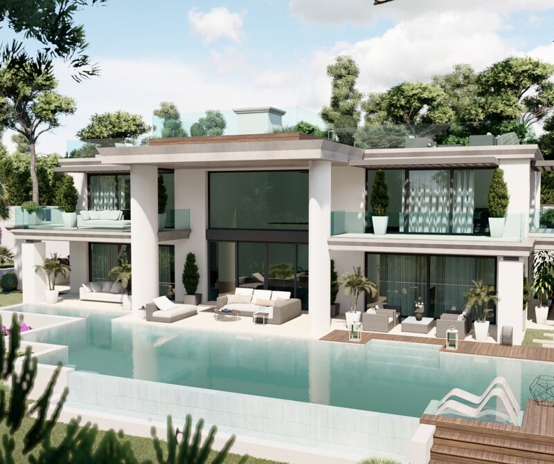 EXCLUSIVE OFF PLAN LUXURY HOUSE IN SIERRA BLANCA, MARBELLA GOLDEN MILE