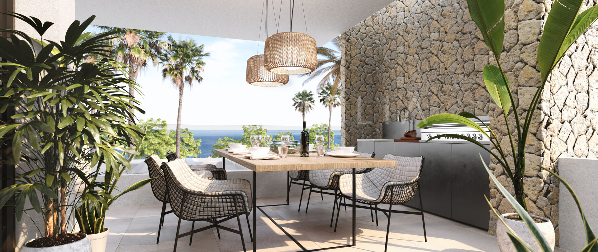 Spektakuläres brandneues Penthouse im zeitgenössischen Stil, Neue Goldene Meile, Estepona