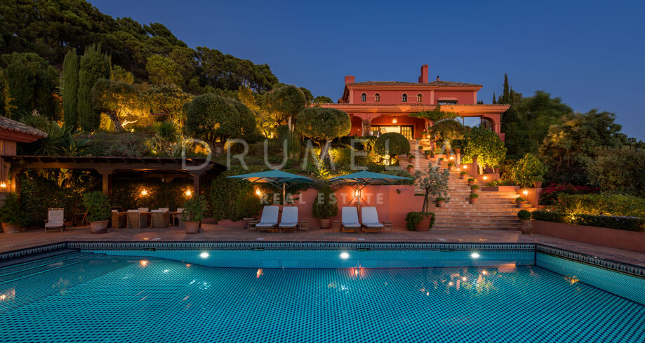 Spektakuläre große Luxusvilla im mediterranen Stil mit Panoramablick in La Zagaleta, Benahavís