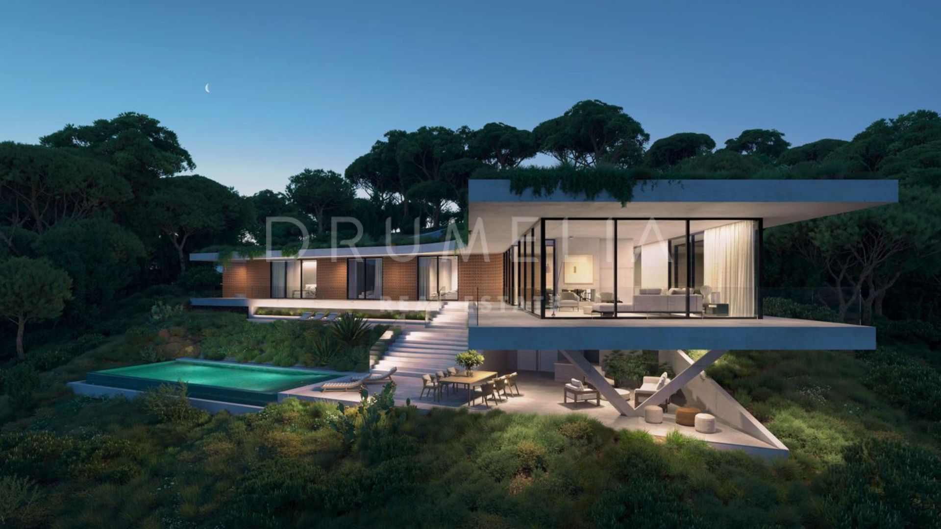 Villa con un diseño arquitectónico de vanguardia en venta en el Valle ...