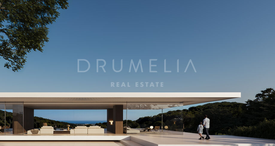 Rarity, Creativity, and Quality: Unique Masterpiece Villa allowing for Breathtaking Views of the Sea and the Golf in La Reserva -Sotogrande