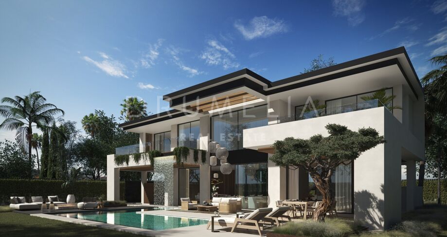 Lyxigt villaprojekt i elegant modern stil med avancerade bekvämligheter, Cortijo Blanco, Marbella