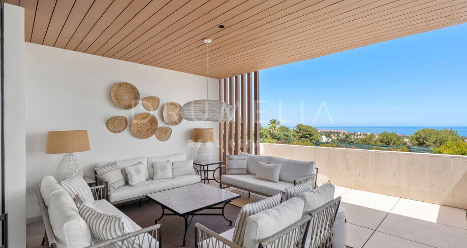 A truly incredible Semi- Detached Villa with Unobstructed Sea Views in Le Blanc Residential- The Marbella Golden Mile