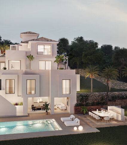 Luxe nieuwe villa in de prestigieuze Los Naranjos Hill Club, op slechts 10 minuten van het strand