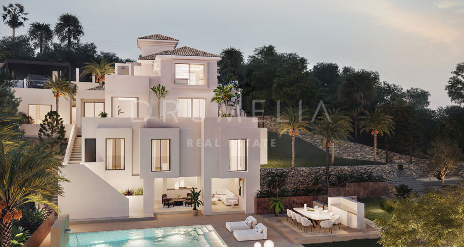 Luxurious New Villa in Prestigious Los Naranjos Hill Club in Nueva Andalucía, Just 10 Minutes from the Beach