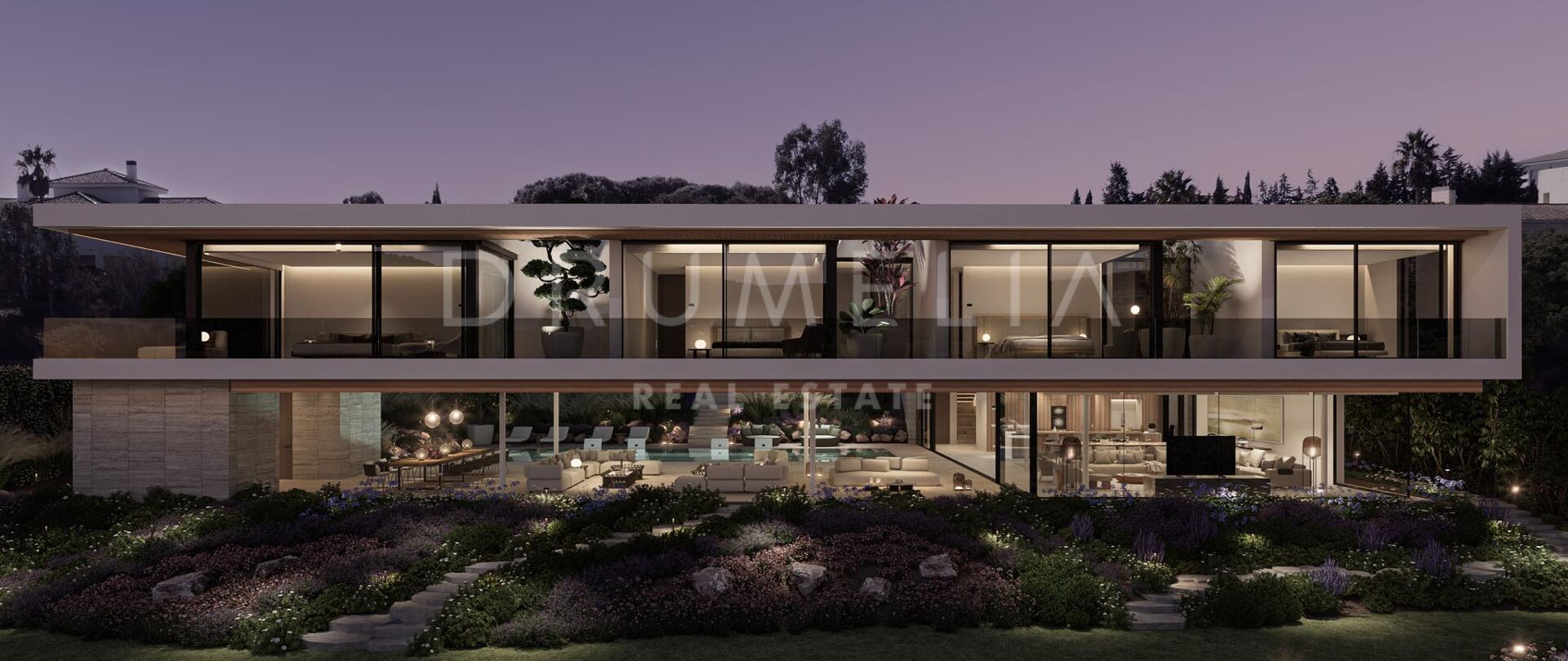 Luksuriøs, moderne designvilla med fantastisk utsikt over golfbanen og naturen i La Reserva- Sotogrande