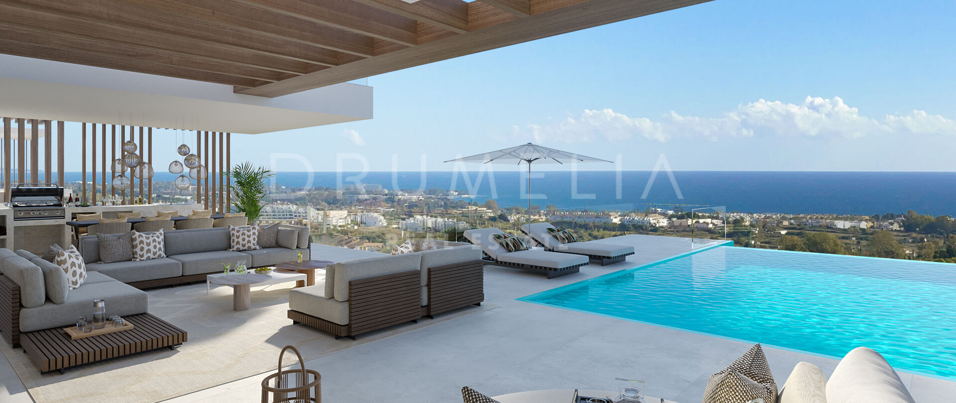 Luxurious Villa in Scenic La Resina del Golf with Panoramic Sea Views, Estepona