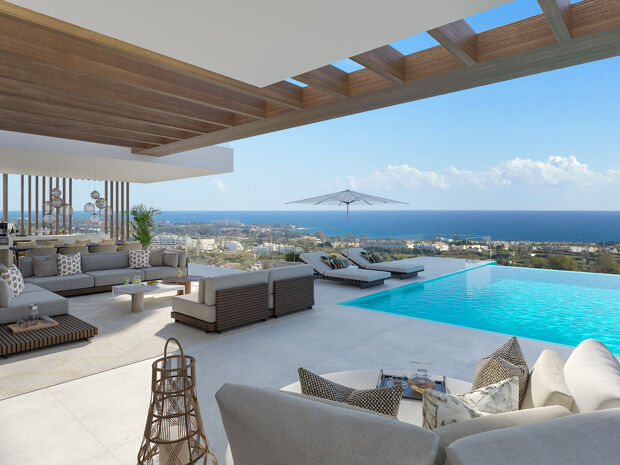 Villa de luxeà La Resina del Golf avec vue panoramique sur la mer, Estepona
