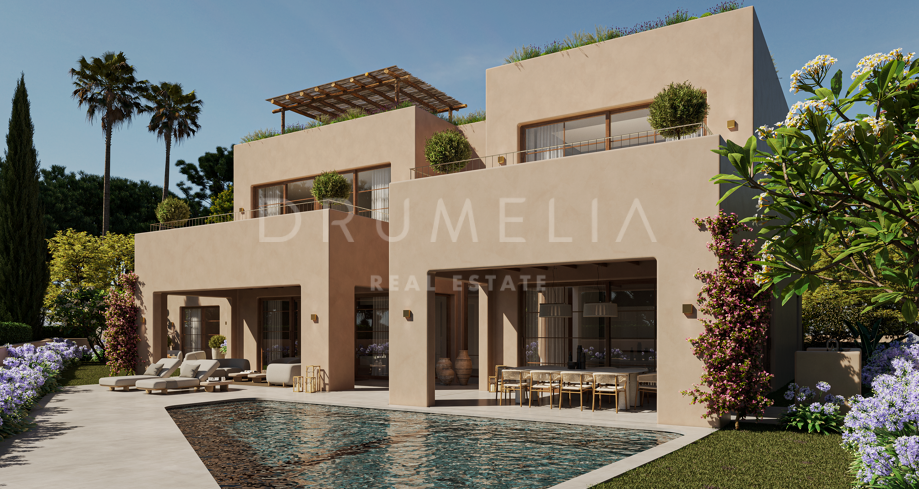 Außergewöhnliches Grundstück und maßgeschneidertes, architektonisch einzigartiges Villenprojekt in Casa Blanca, Marbella