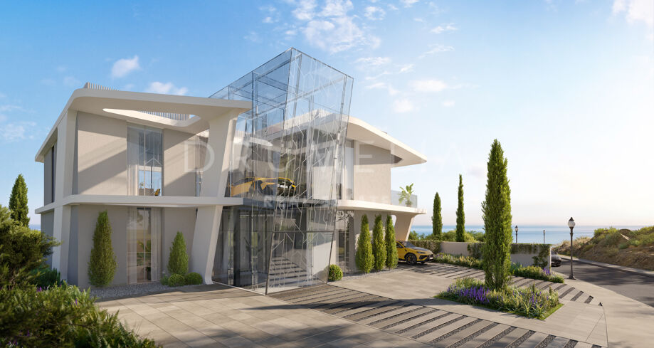 Luxueuse villa clé en main à vendre à Benahavis Hills, avec vue panoramique sur Marbella.