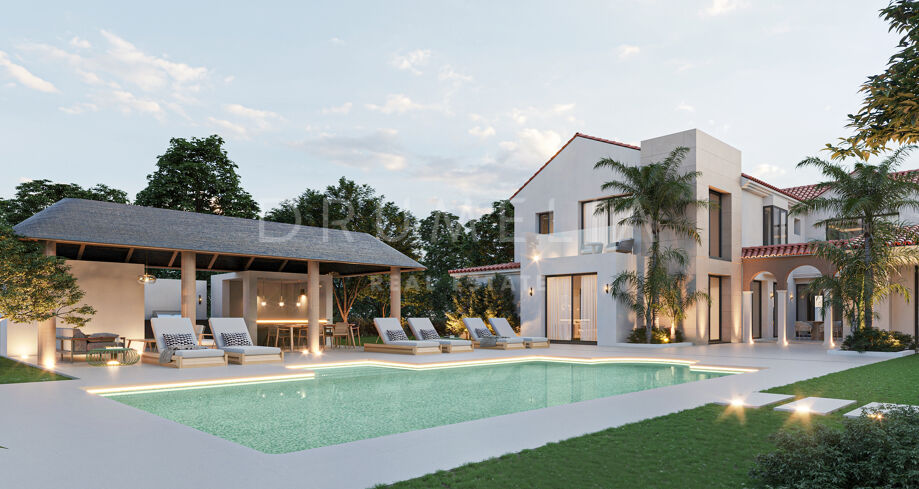 Luxueuse villa contemporaine de 6 chambres avec piscine privée dans le complexe exclusif Las Brisas, à Nueva Andalucía