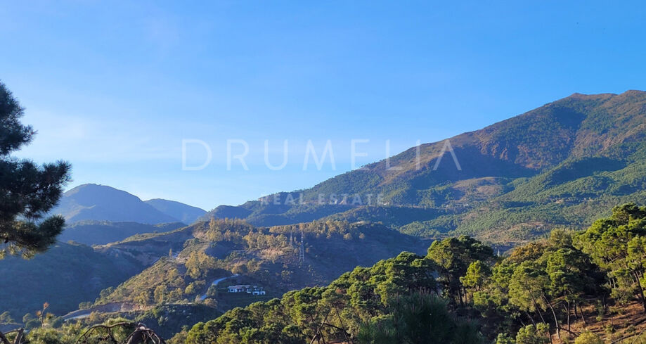 Vaste terrain à bâtir, vue montagne paisible à La Zagaleta, Benahavís