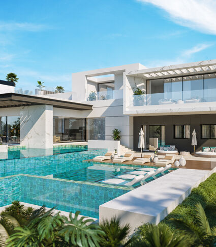 State-of-the-art High-end Modern Villa under Construction in Beautiful El Paraiso Alto, Benahavis