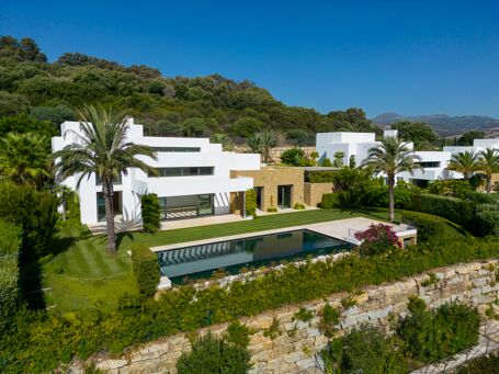Brand-new frontline golf luxury villa with superb views and Ibiza-style charm, Finca Cortesin, Casares.