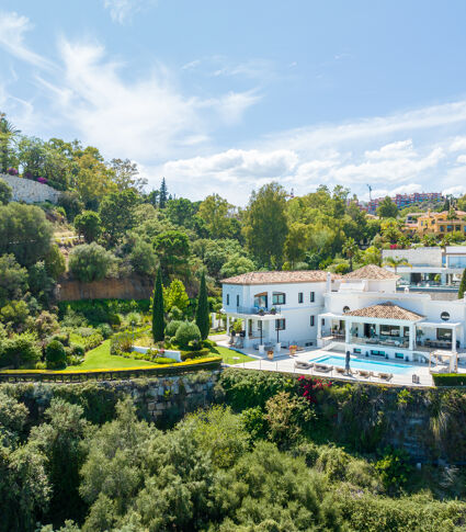 Villa Olivia - Magnifique grande villa de luxe avec vue panoramique à El Herrojo Alto, La Quinta, Benahavís