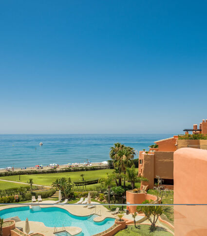 Beachfront Modern Luxury Duplex Penthouse with Sea Views in La Morera, Marbella East