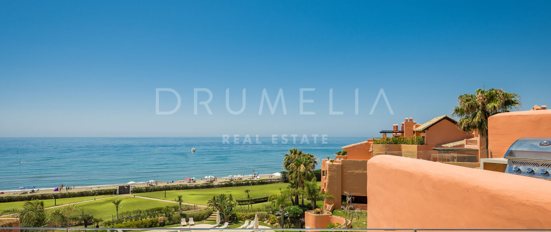 Beachfront Modern Luxury Duplex Penthouse with Sea Views in La Morera, Marbella East