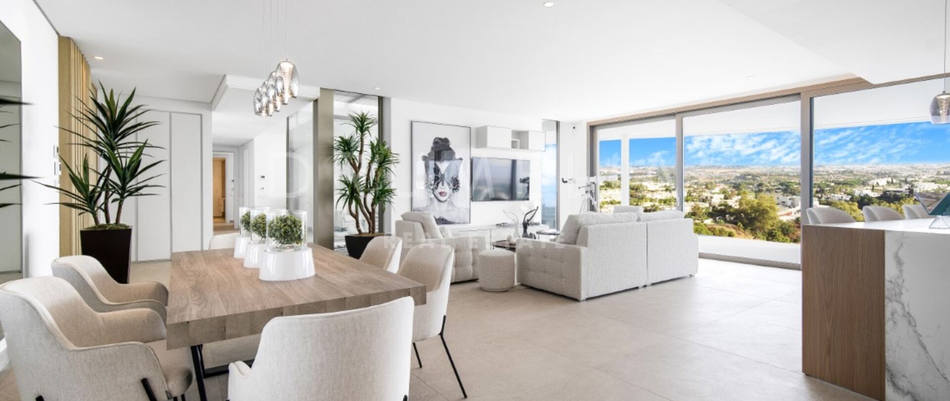 Nieuw luxe modern appartement met zeezicht in het iconische complex The View, Benahavis