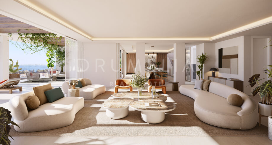 New luxury modern duplex penthouse with private pool and stunning views, Marbella’s Golden Mile