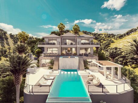 Helt ny vacker modern lyxvilla i projekt i Monte Mayor, Benahavis