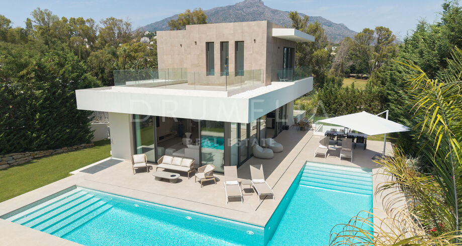 Spektakulær splitter ny moderne villa i La Cerquilla, Nueva Andalucia, Marbella