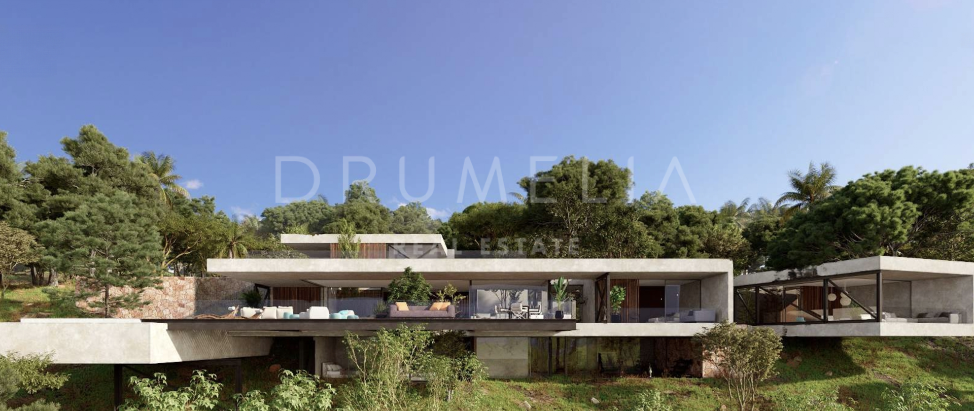 Stunning modern new luxury villa project with amazing panoramic views in La Zagaleta, Benahavis