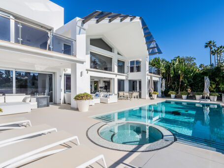 Stunning modern luxury villa in prestigious Los Naranjos Golf Club, Nueva Andalucia, Marbella