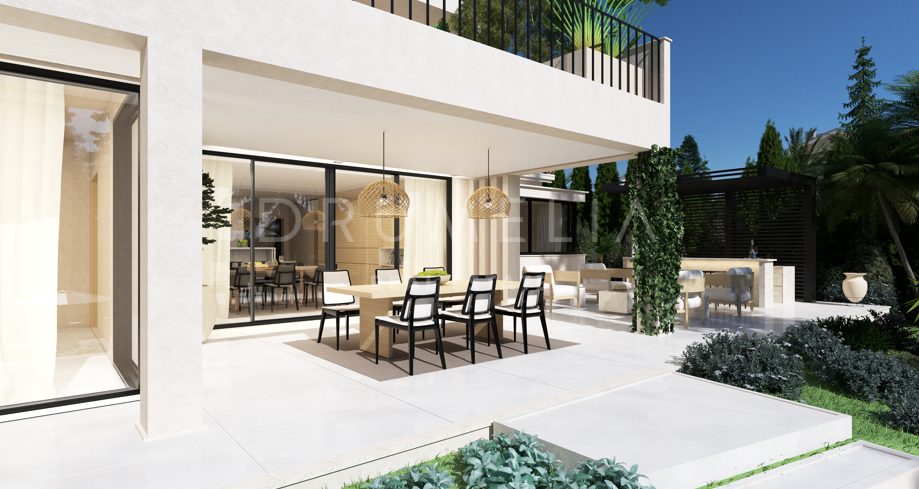 Villa de luxe récemment rénovée, élégante et moderne à Elviria, Marbella Est.