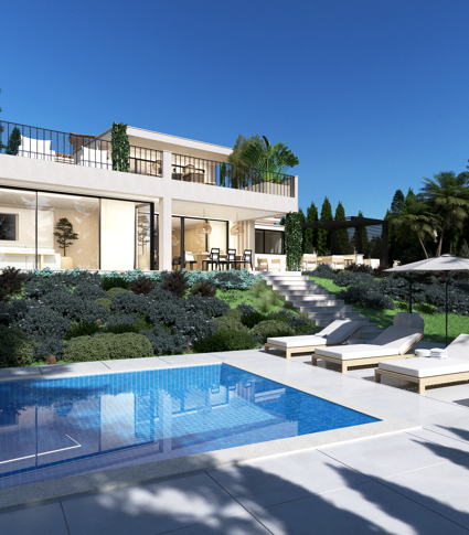 Villa de lujo recién renovada, elegante y moderna en la hermosa Elviria, Marbella Este.