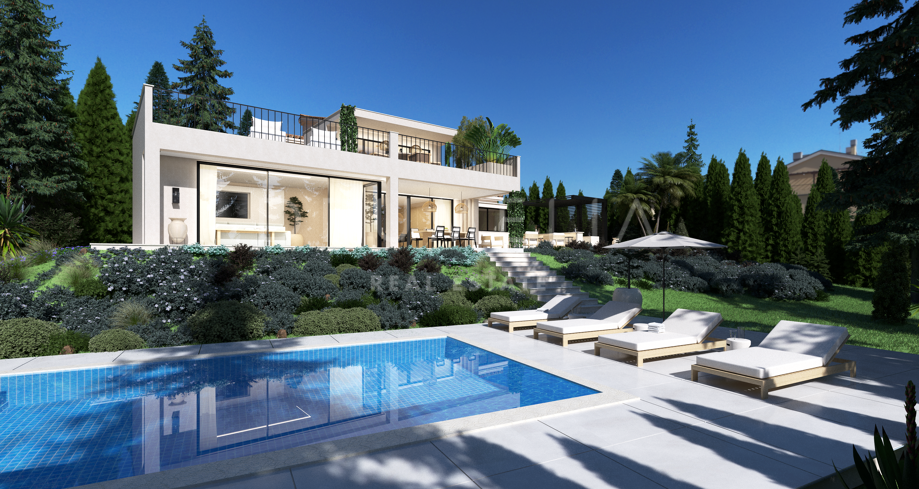 Villa de luxe récemment rénovée, élégante et moderne à Elviria, Marbella Est.