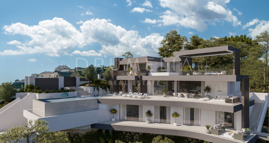 Exceptional brand new luxury modern home with sea views in Marbella Club Golf Resort, Benahavis