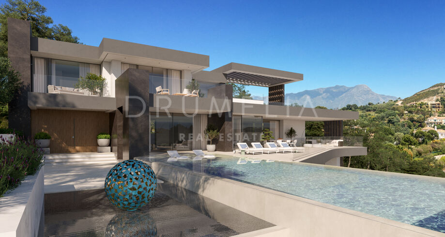 Exceptional brand new luxury modern home with sea views in Marbella Club Golf Resort, Benahavis