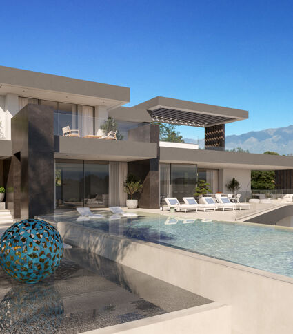 Außergewöhnliches brandneues modernes Luxushaus mit Meerblick im Marbella Club Golf Resort, Benahavis