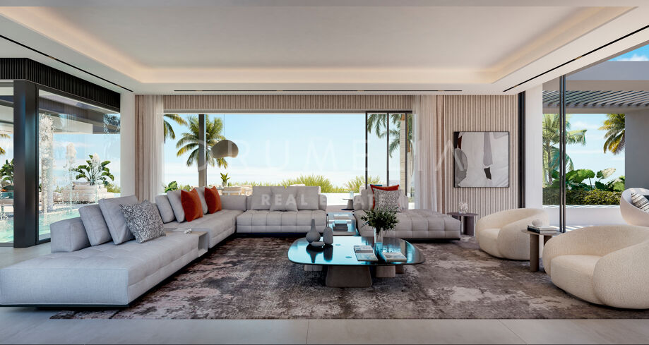 Zapierająca dech w piersiach luksusowa willa w nowoczesnym stylu z widokiem na morze w pięknym El Paraiso, Benahavis