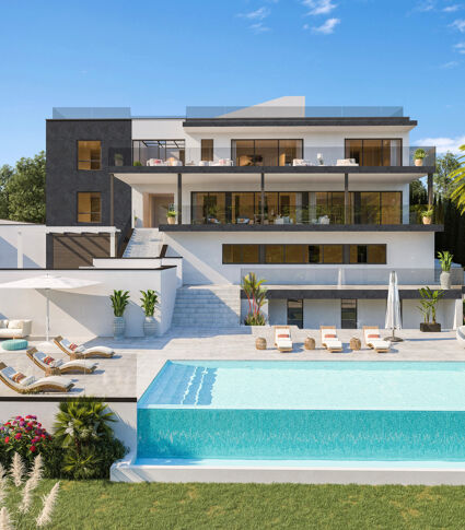 Fabelhafte moderne Luxusvilla im Bau mit Panoramablick in Sotogrande Alto