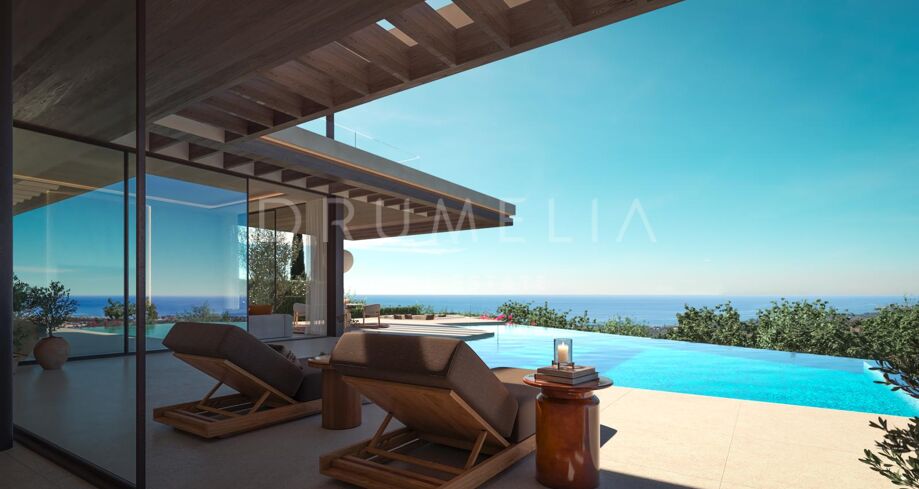 Fantastisk helt ny modern villa med panoramautsikt i Cascada de Camoján, Golden Mile i Marbella