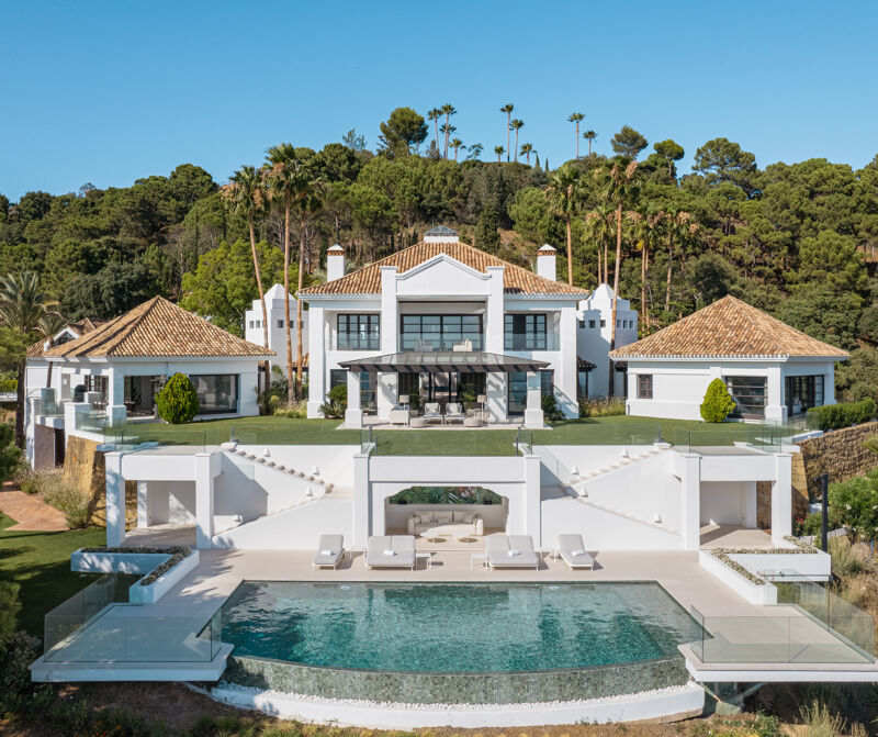 Casa Magda - Sophisticated new modern mansion with panoramic views and luxurious amenities, La Zagaleta, Benahavis