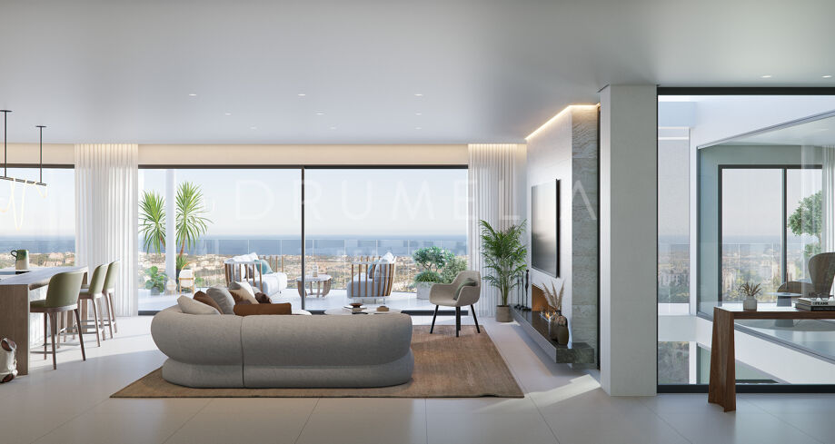 Modern luxe penthouse met ongelooflijk panoramisch uitzicht in de wijk Benahavís