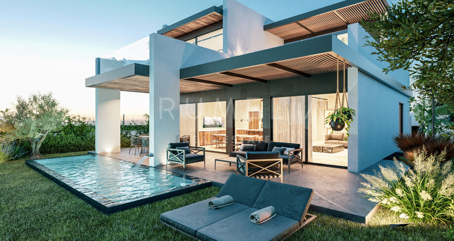 Spectaculaire gloednieuwe moderne luxe villa te koop in het prachtige El Campanario, Estepona