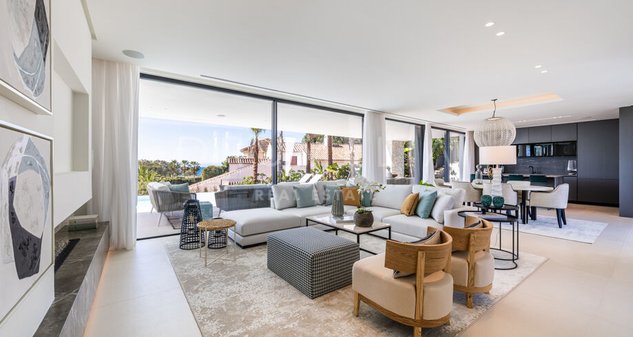 Spektakuläre moderne Luxusvilla mit Meerblick zu verkaufen in Carib Playa, Marbella Ost