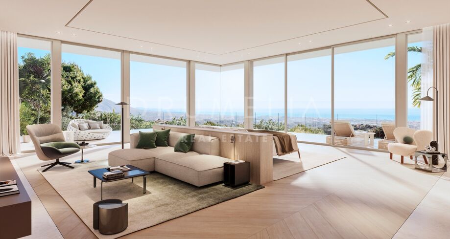 Spectaculair turn-key meesterwerk project van herenhuis met zeezicht in La Zagaleta, Benahavis