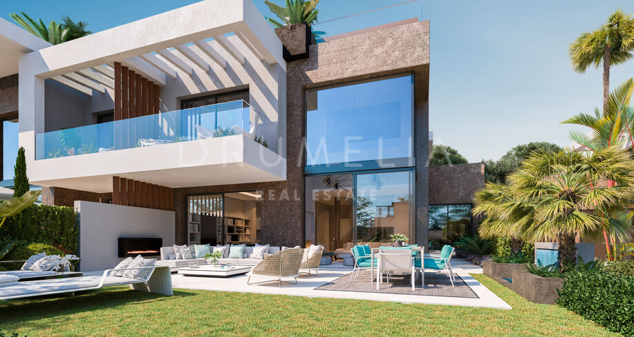 Zeitgenössische Doppelhaushälften in Río Real, Marbella