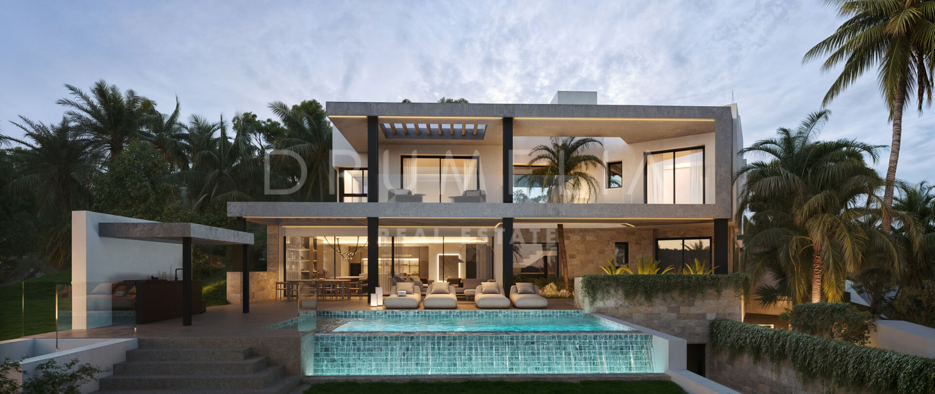 Trzy ekskluzywne, nowoczesne wille w Lomas del Virrey, Marbella Golden Mile