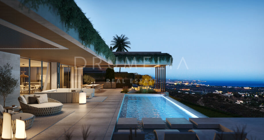 Luxe villa in eigentijdse stijl met panoramisch zeezicht, Benahavís