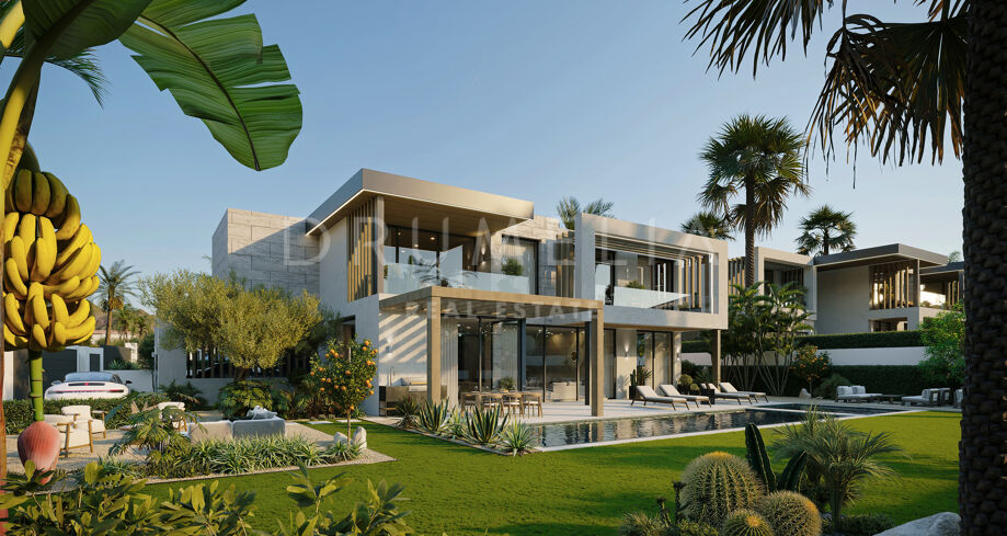 Obra nueva de villas de lujo con vistas panorámicas al mar en Bel-Air, Estepona