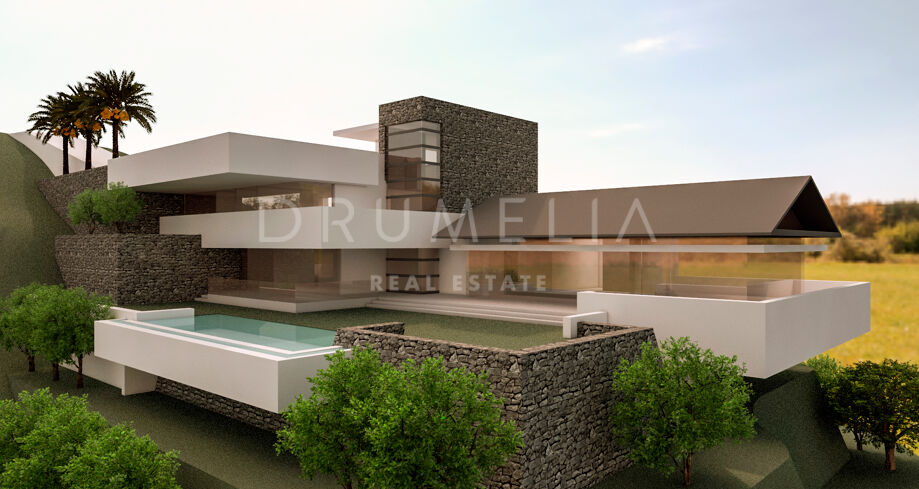 Schitterend perceel & uniek project van villa in La Reserva de Alcuzcuz, Benahavis