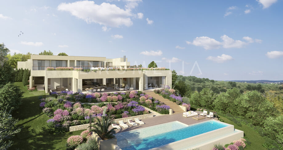 Stylish Frontline Golf New Contemporary House, Los Flamingos Golf, Benahavis